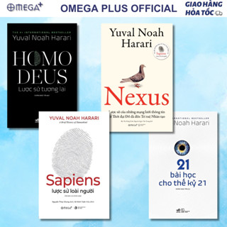 Bộ Sách kinh điển của Yuval Noah Harari: Sapiens + Nexus + Homo Deus + 21 bài học thế kỷ 21 (Lẻ/Combo)