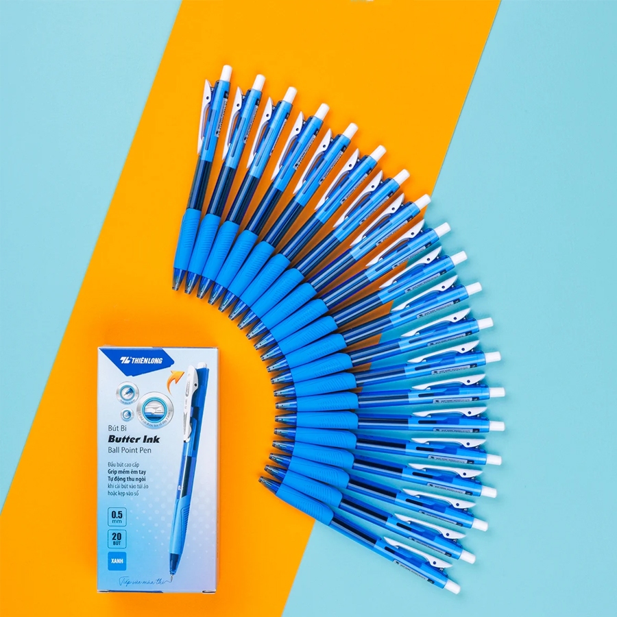 [ 5 CÂY] Bút bi gel butter Thiên Long TL095 TL-095 TL 095 Laris - Văn phòng phầm Bảo Quân