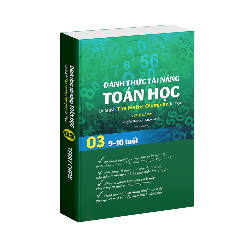 Sách Đánh thức tài năng toán học 3 sách toán lớp 3 toán lớp 4 bìa mềm 454 trang