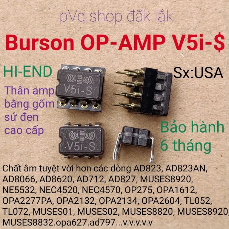 Bộ tiền khuếch đại op-amp kép Burson v5i-d hi-end cao cấp (tặng jack chân vàng)