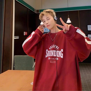 Áo Sweater SOUNDING Nam Nữ Áo Dài Tay Phối 2 sọc to Unisex Chất Nỉ Lót Bông Dày Dặn Mềm Mịn Form Rộng