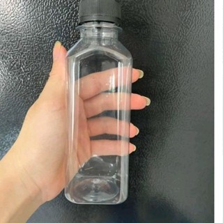 ComBo 100 Chai Vuông 250ml 300ml chai dày Kèm nắp đen nắp trắng