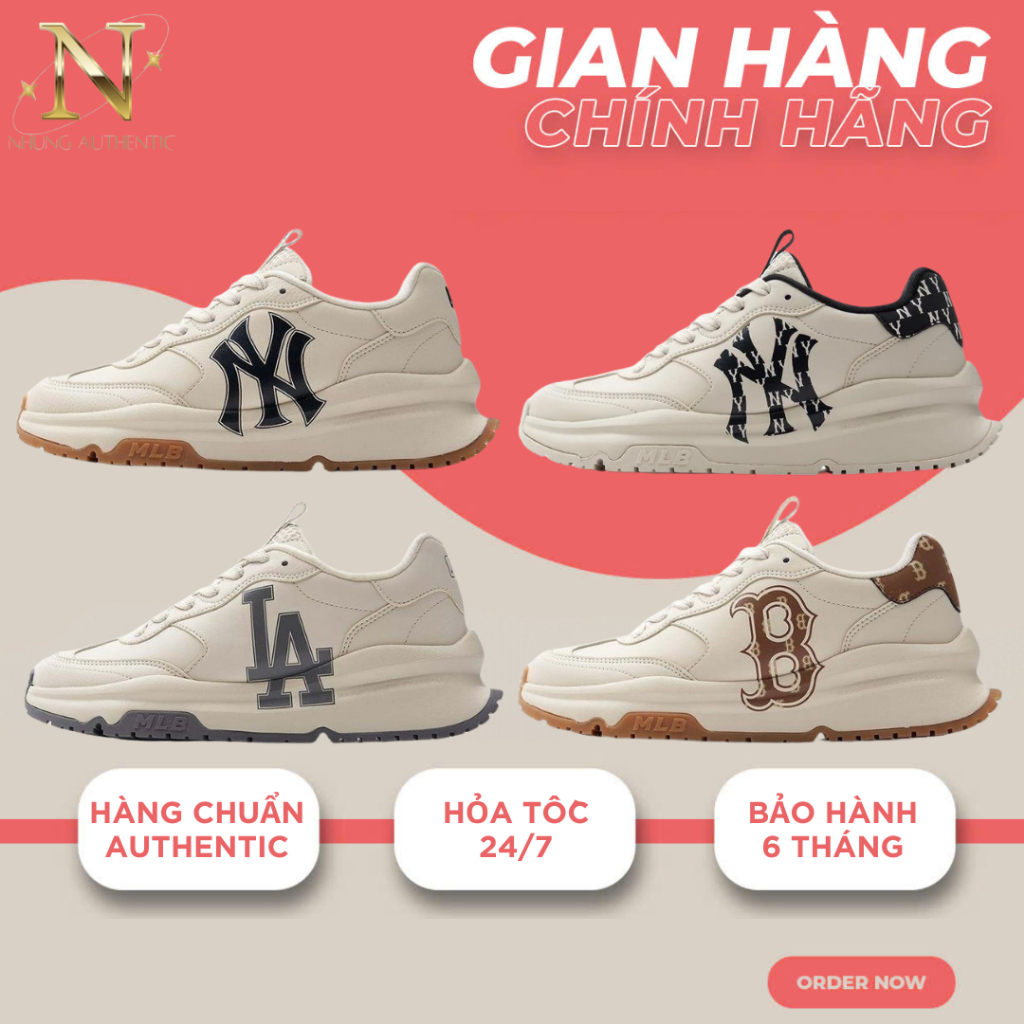 [ 𝙎𝘼𝙇𝙀 Chính Hãng ] Giày MLB Chunky Runner Basic AUTHENTIC. Giày Sneaker MLB Runner Basic Đủ Size Nam Nữ. Bao Check