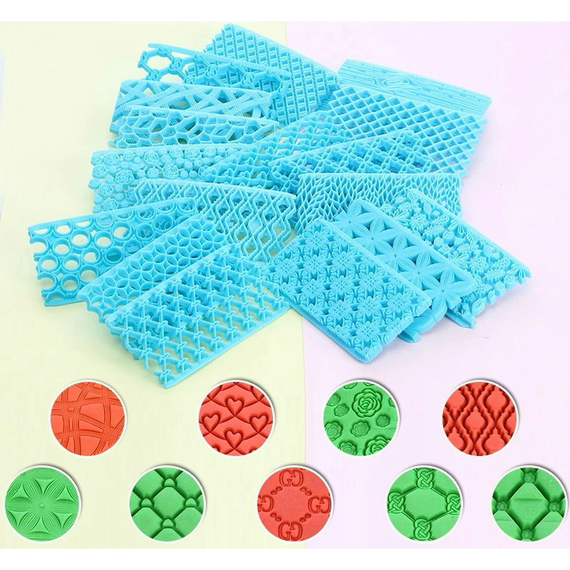 Khuôn nhấn đất sét, fondant