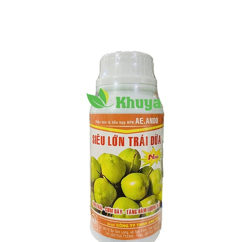 Phân bón lá AE Siêu Lớn Trái Dừa 500ml
