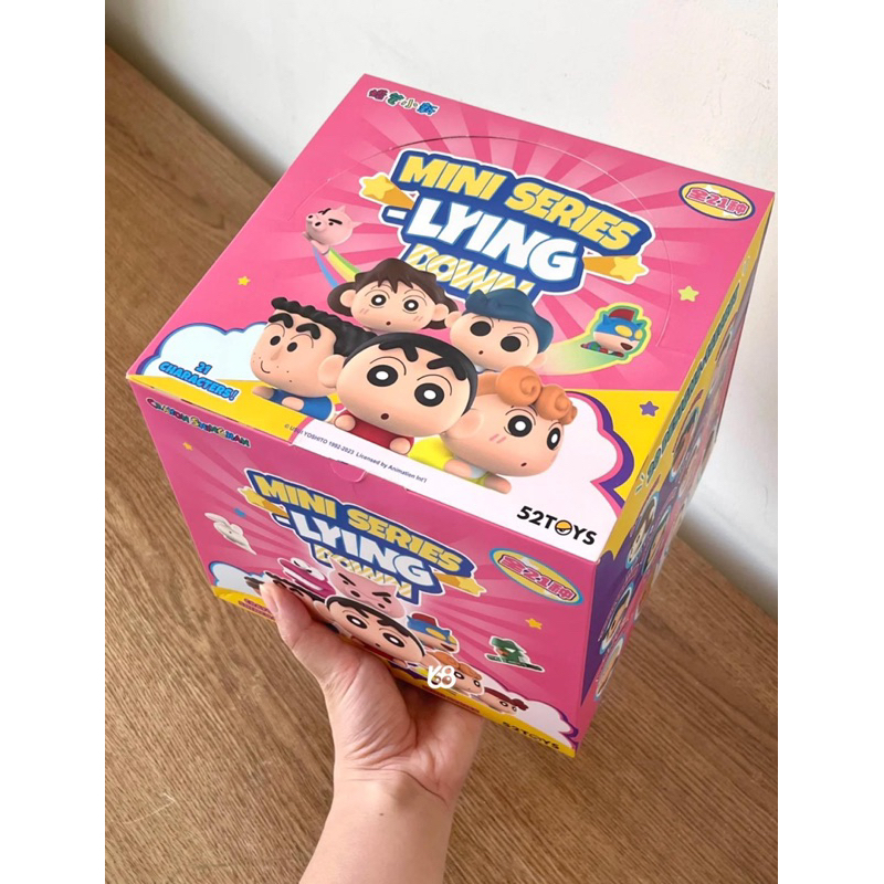 Hộp Mù Blind Box, Mô hình Crayon Shin-chan MINI- Lying Down Series - 52TOYS