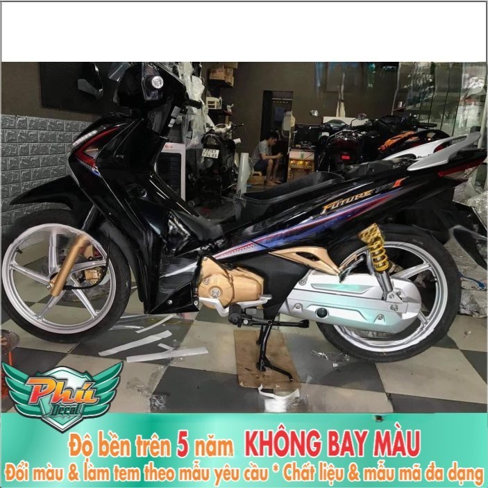 Tem rời Future 125 i đen Crom (B)