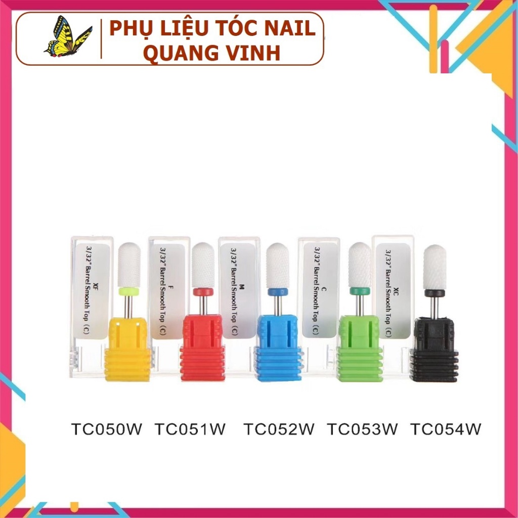 Đầu mài sứ (đầu bằng) mài nhám phá gel phá bột