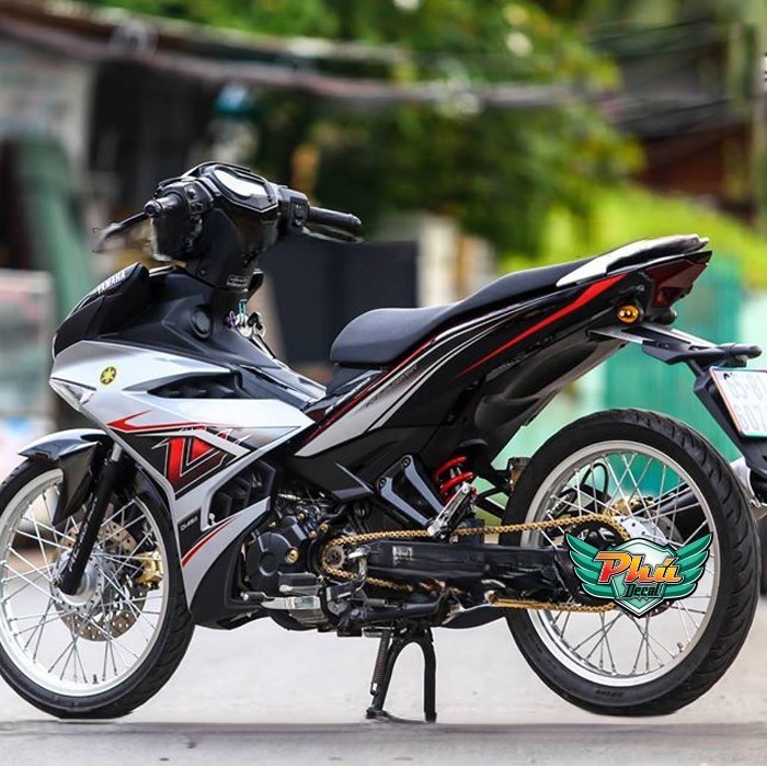 Tem rời Exciter 150 đen bạc LC (i)