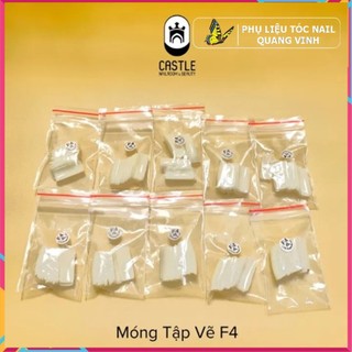 Móng học nail F4 gắn đế vẽ móng
