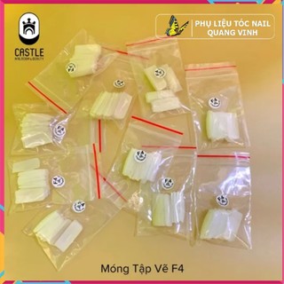 Móng học nail F4 gắn đế vẽ móng