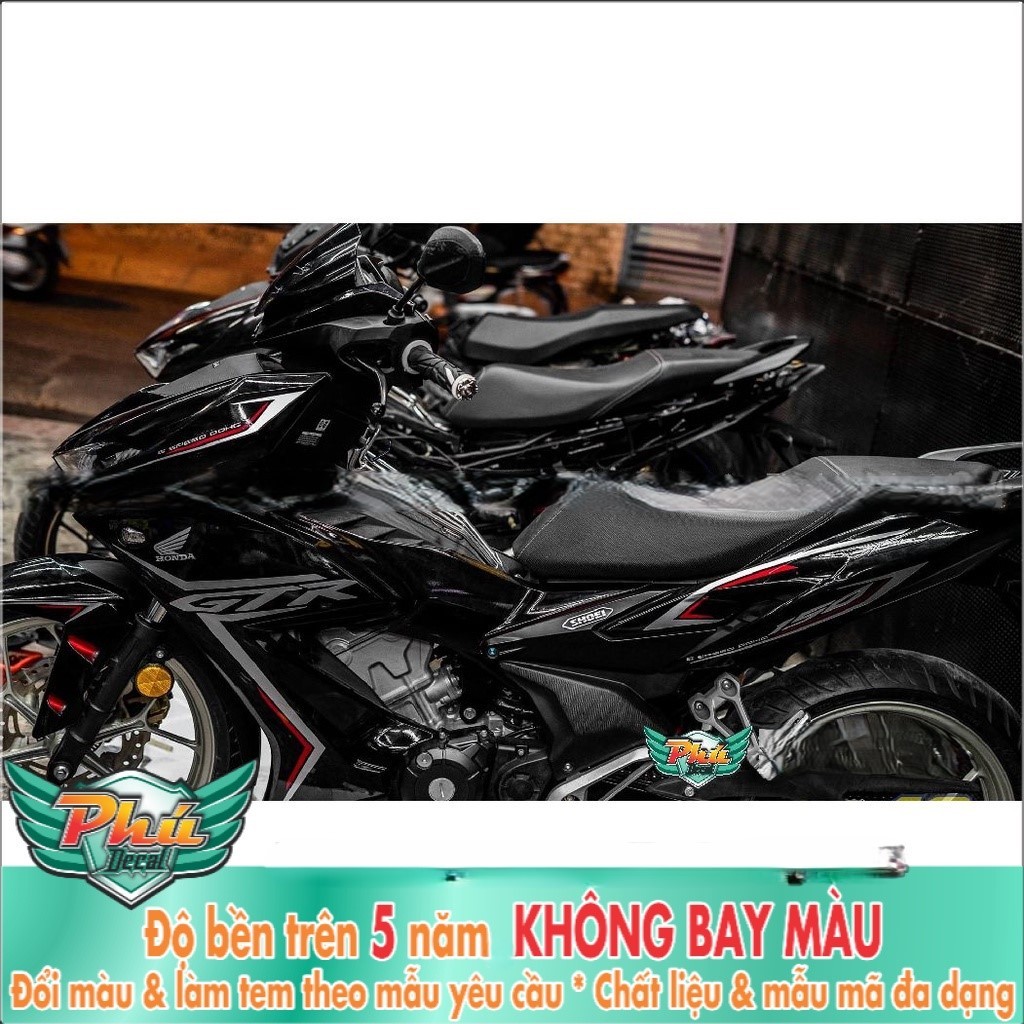 Tem Rời Winner X GTR đen trắng (K)