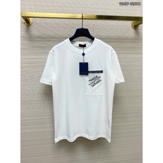  ÁO thun nam LV cổ tròn thêu họa tiết tay ngắn chuẩn from 