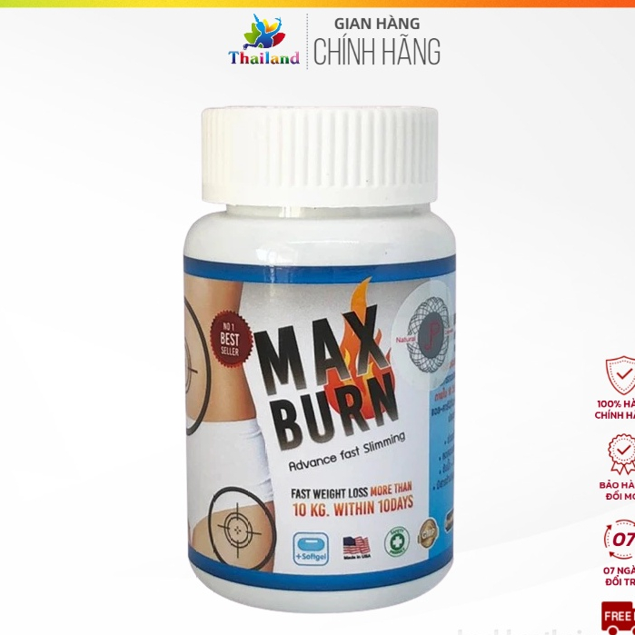 Giảm cân Max Burn Thái Lan đốt cháy chất béo