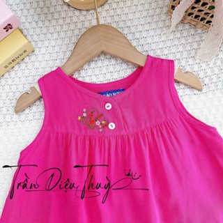 [HCM] Bộ lửng Hiệu Bảo Ngọc 7-23 kg cho bé gái (Cài nút trước) chất liệu Tole/Lanh Việt Thắng)