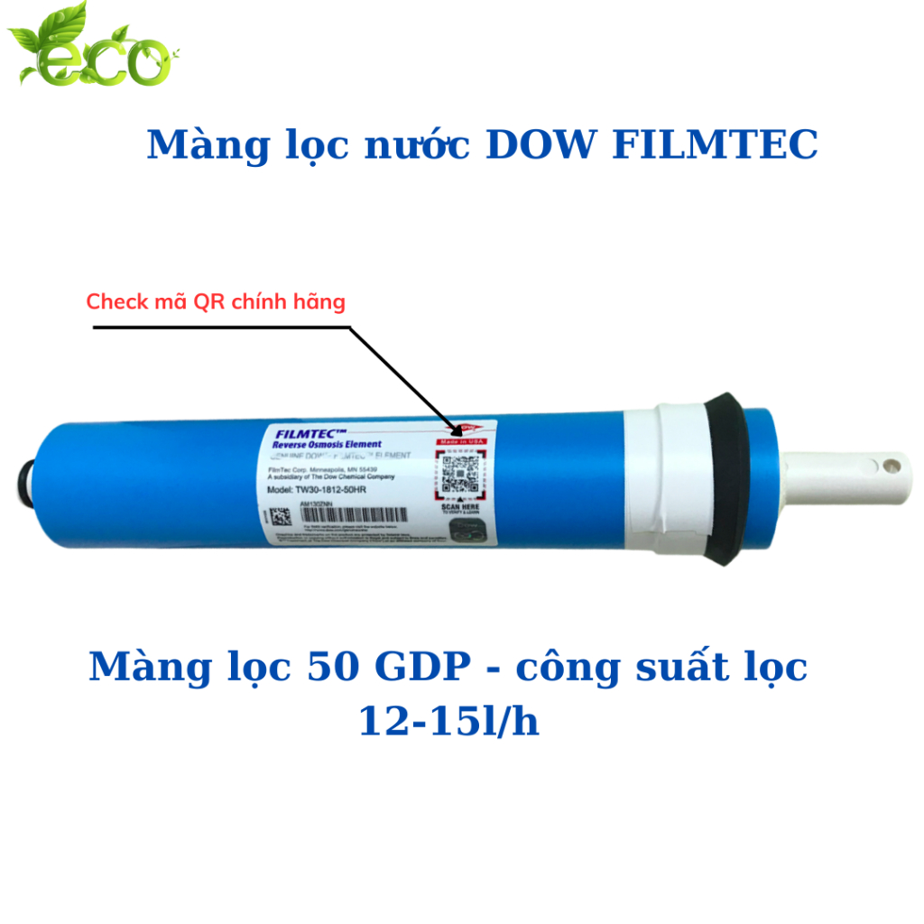 Màng lọc nước ro dow filmtec , lõi lọc nước ro dow filmtec , lõi lọc nước ro chính hãng