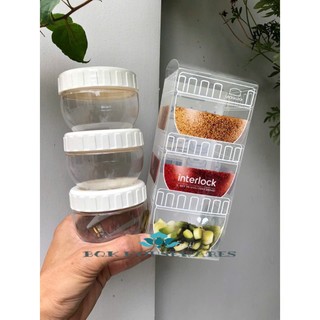 Set 3 hũ interlock 150ml Lock&Lock - INL201S3 INL202S2