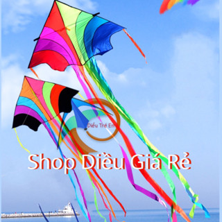 [MUA 1 TẶNG 2] Diều cầu vồng màu sắc đuôi siêu dài - TẶNG tay cầm thả diều 150 mét + Túi vải, diều cá 7 đuôi, diều