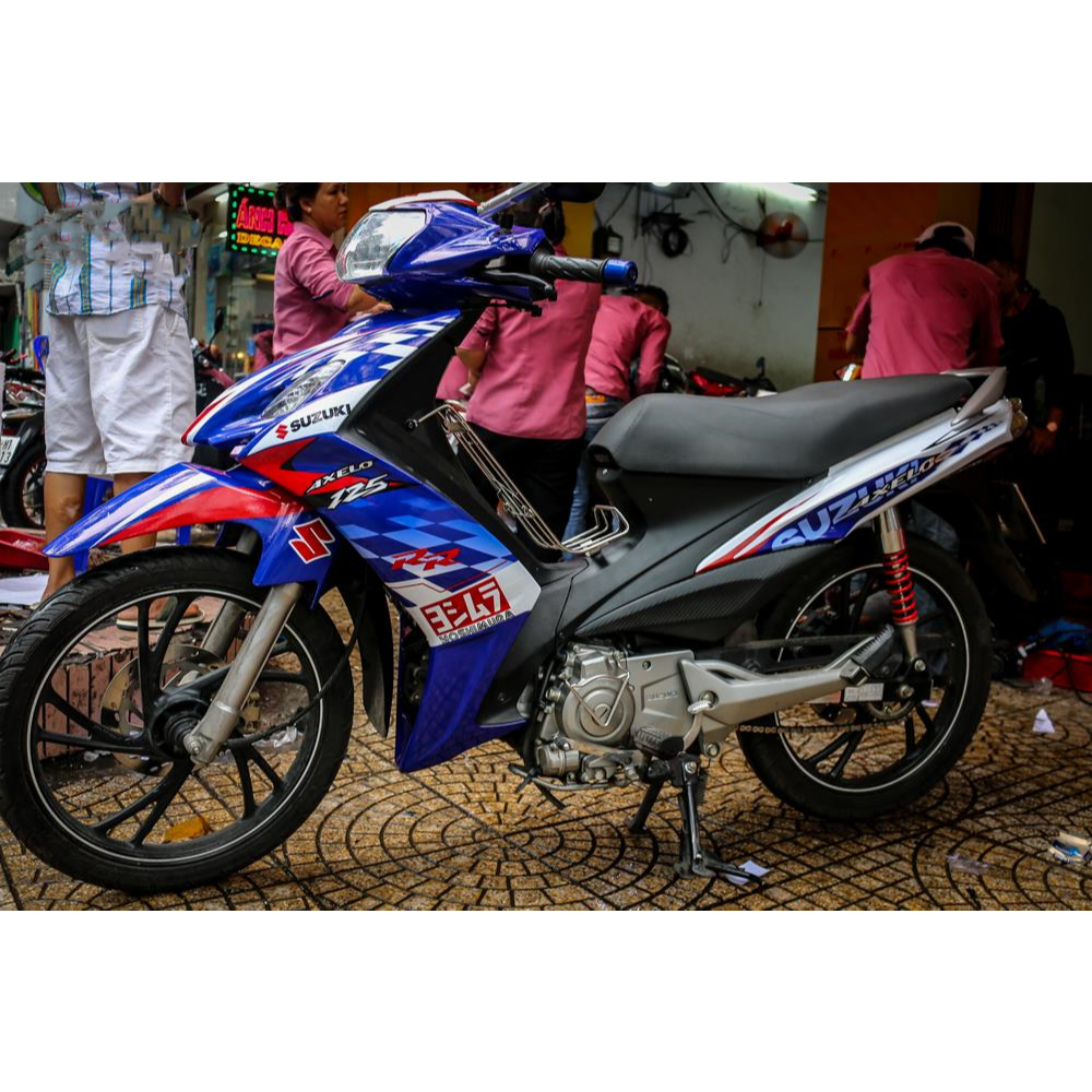 Tem rời Axelo xanh Trắng -1