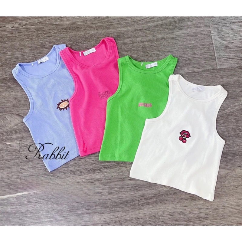 Áo tanktop GJ mẹ bé
