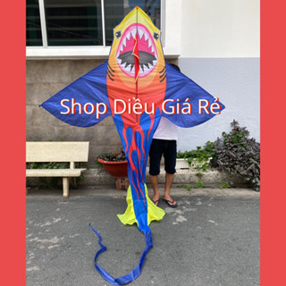 [MUA 1 ĐƯỢC 2] DIỀU CÁ MẬP FIBERGLASS - TẶNG TAY CẦM thả diều dài 150M + TÚI ĐỰNG shop diều giá rẻ, diều đẹp, diều