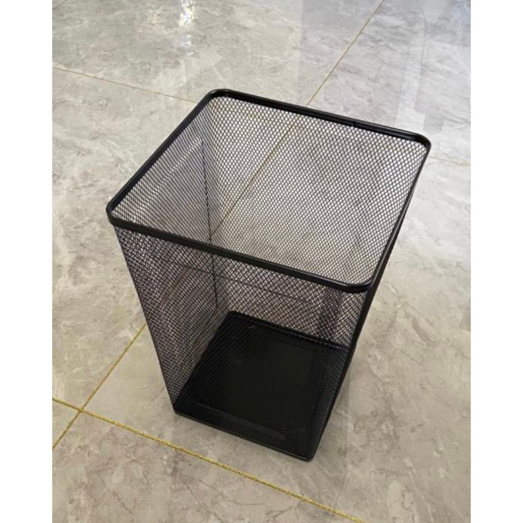 Thùng rác lưới đen DRONJONS đựng rác khô, đựng đồ trong phòng..