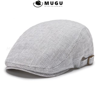  Mũ Nồi Nam Trung Niên Vải Kaki BR54 - Mũ Beret Vành Ngắn Đẳng Cấp Sành Điệu | MUGU 