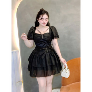 đầm cánh tiên 55-90kg phối tơ Quynh như bigsize