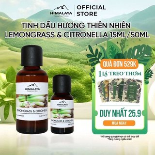 Tinh dầu Himalaya hương thiên nhiên Lemongrass & Citronella 15ml/50ml