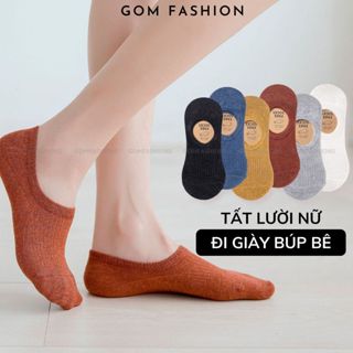 Tất lười nữ GOMTAT đi giày búp bê, vớ giày lười cổ ngắn chất liệu sợi cotton mềm mại, chống tuột gót -HAI-FIVE-2006-1DOI