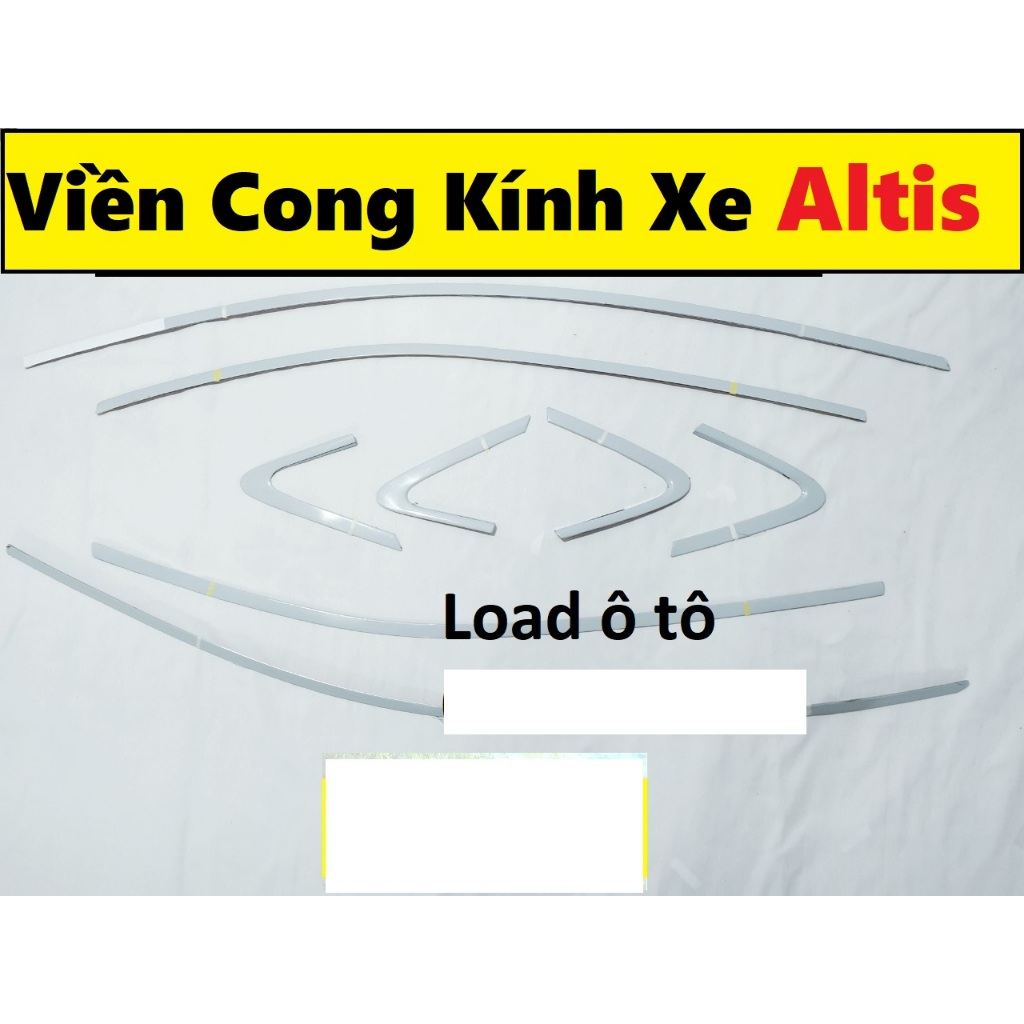 Nẹp Cong Kính Toyota Altis 2025-2021 Inox Cao Cấp