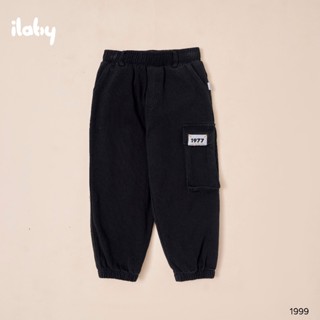 Quần dài bé trai ILABY quần jogger ống chun túi hộp bo chun cả vòng chất kaki [1999]