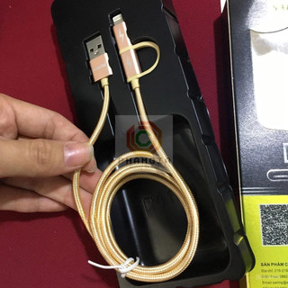 Cáp sạt nhanh 2 đầu dành cho máy IOS(IPhone) và Android