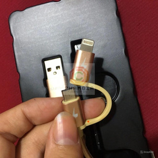 Cáp sạt nhanh 2 đầu dành cho máy IOS(IPhone) và Android