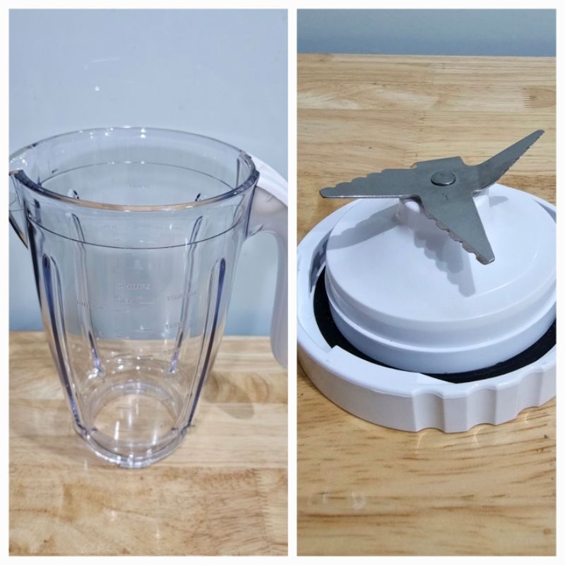 Phụ kiện máy xay- Bộ dao và cối sinh tố máy xay philips chính hãng HR2115/HR2118/ HR2061/HR2067