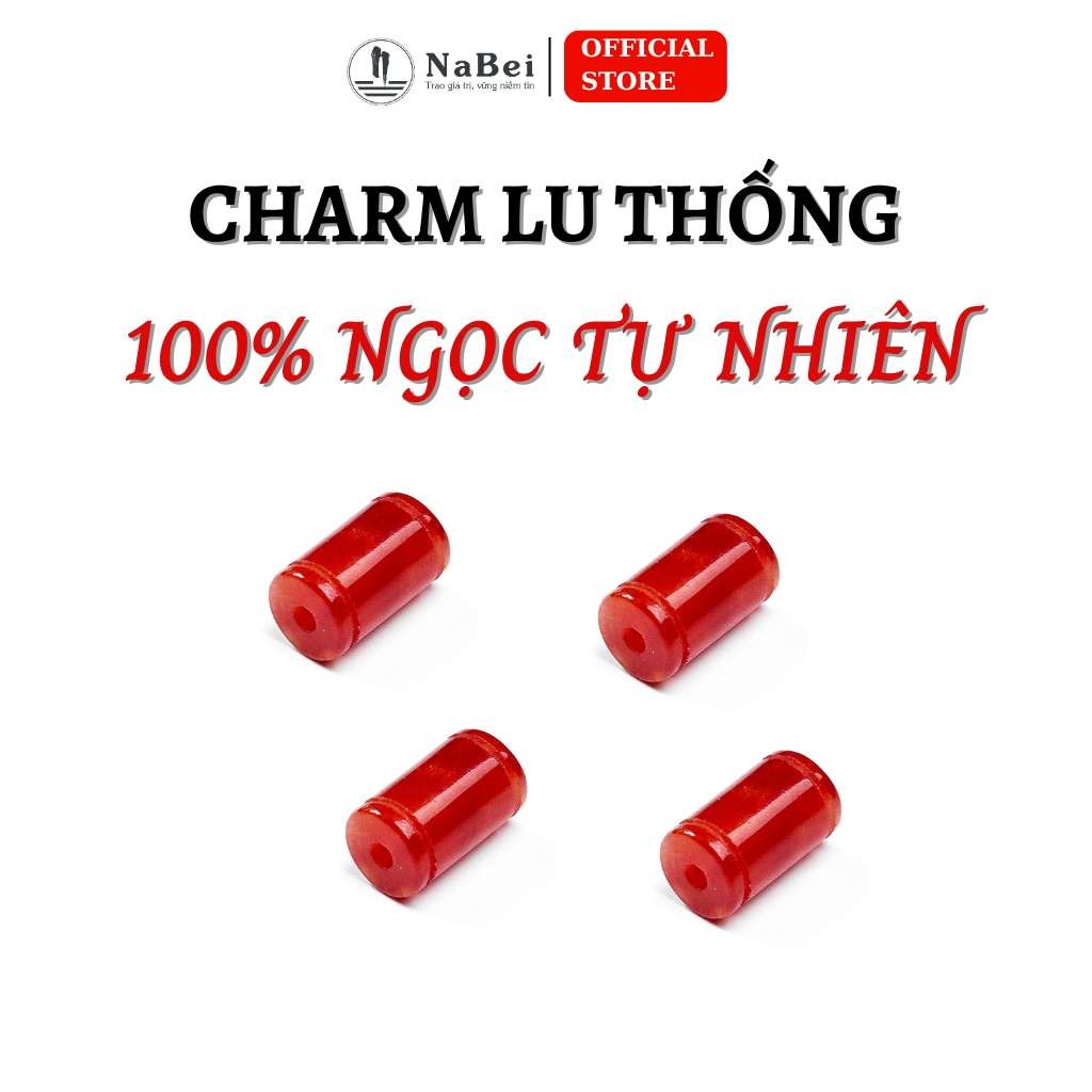 Charm Lu Thống Ngọc Tự Nhiên Mix Vòng Tay Cho Nam Nữ NB94 - Phong Thuỷ NaBei Store