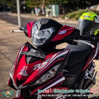 Tem Rời Xe dán xe Winner  V1 Rs đỏ đen V1