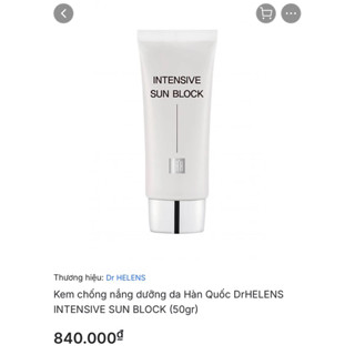 Combo 40 gói 60ml Sample - Kem chống nắng lên tông đẹp dưỡng trắng Dr Helen Gốc 800k (1gói = 1,5ml) . date 12/2025