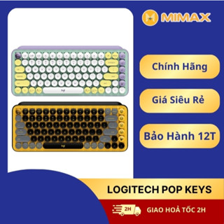 [Hoả Tốc - HCM] Bàn Phím Cơ Không Dây Bluetooth Logitech POP Keys | Hàng Chính Hãng | Bảo Hành 12 Tháng | Mimax Store