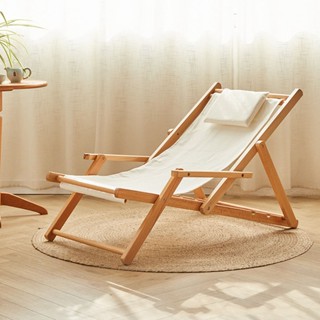 Ghế thư giãn đọc sách gấp gọn thông minh điều chỉnh được tựa lưng - Ghế sofa thư giãn vải oxford chân gỗ decor nhà đẹp