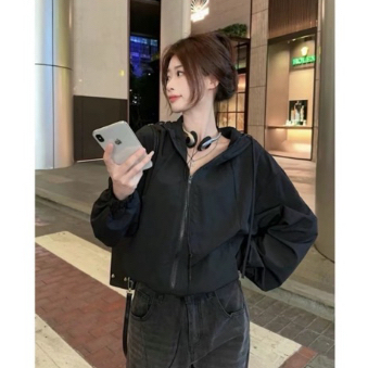 Áo Khoác Gió Nữ 2lớp CÓ MŨ From vừa có dây mũ | BigBuy360 - bigbuy360.vn
