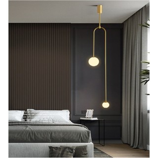 Đèn thả decor 2 bóng phong cách Bắc Âu