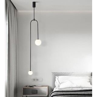 Đèn thả decor 2 bóng phong cách Bắc Âu