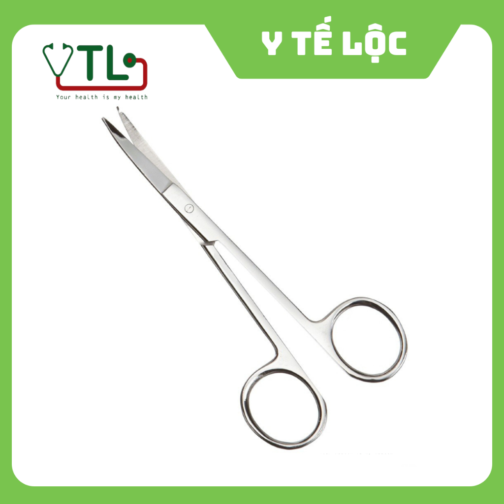 Kéo 20 cm thẳng 2 đầu nhọn