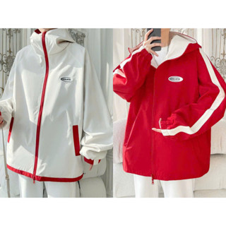 Áo khoác gió PHỐI TAG MẶC ĐƯỢC 2 MẶT Unisex nam nữ chất vải gió Chipu Hàn siêu dày chống nắng chống gió