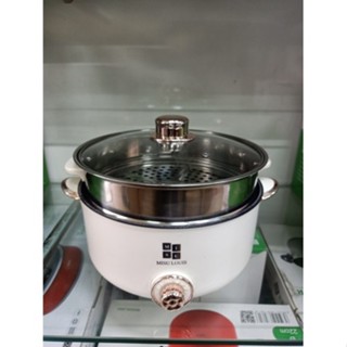 Nồi lẩu điện hấp đa năng kèm xửng hấp dung tích 4 lít