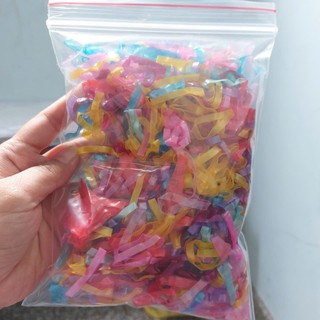 Thun cột tóc 100 gam size lớn. Loại 1 Bền và Chắc. Thun buộc tóc