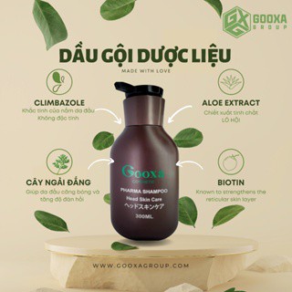Dầu Gội Đầu Dược Liệu GOOXA Nam Nữ Trị Gàu Nấm Ngứa Da Đầu Ngăn Rụng Tóc Kích Thích Mọc Tóc Kiềm Dầu 300ml