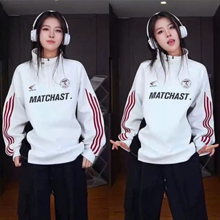 Áo Sweater Polo MATCHAST Unisex Nam Nữ Đều Mặc Được Tay Dài Dáng Rộng Chât Vải NỈ COTTON HÀN 2 Màu Phối Siêu Đẹp