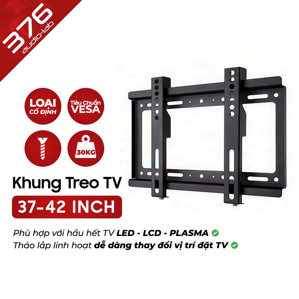 [LOẠI THÉP] Khung Treo TV Cố Định Phù Hợp Với Nhiều Loại Màn Hình 37 - 42 INCH